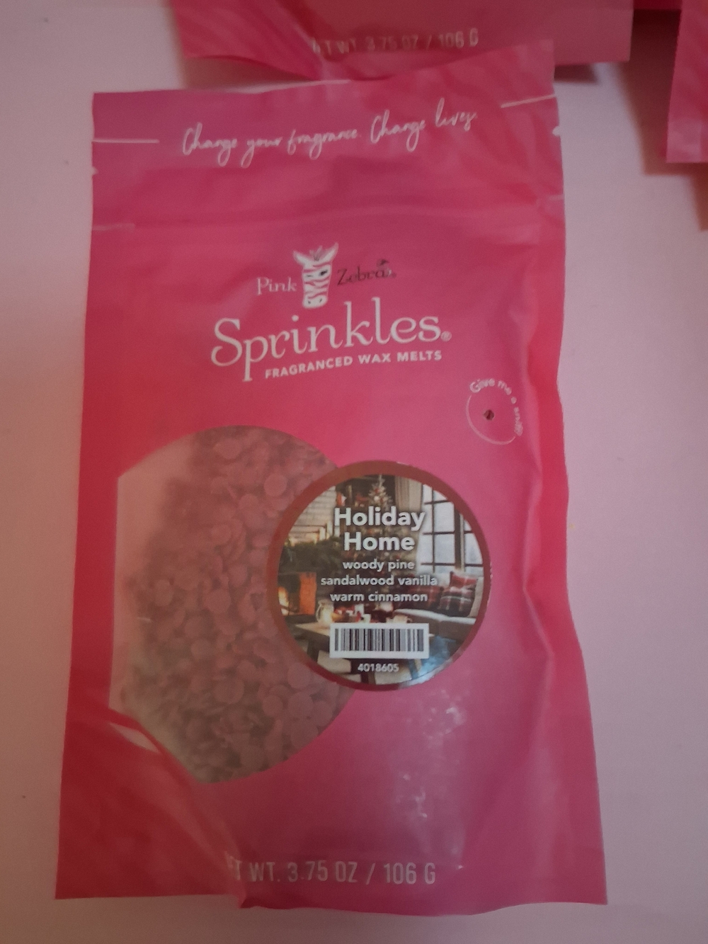 Pink Zebra Holiday Home Sprinkles Fragranced Wax Melts - Bright Pink